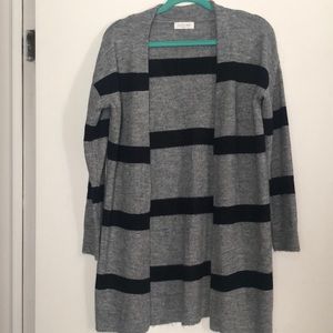 Stitch Fix Navy Blue and Gray Open Cardigan